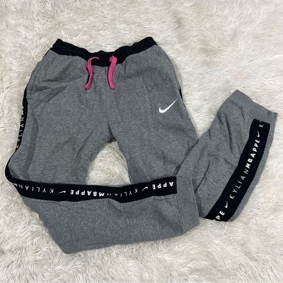 Nike Hybrid Kylian Gray Girls Jogger Sweatpants Size Large - Picture 5 of 16
